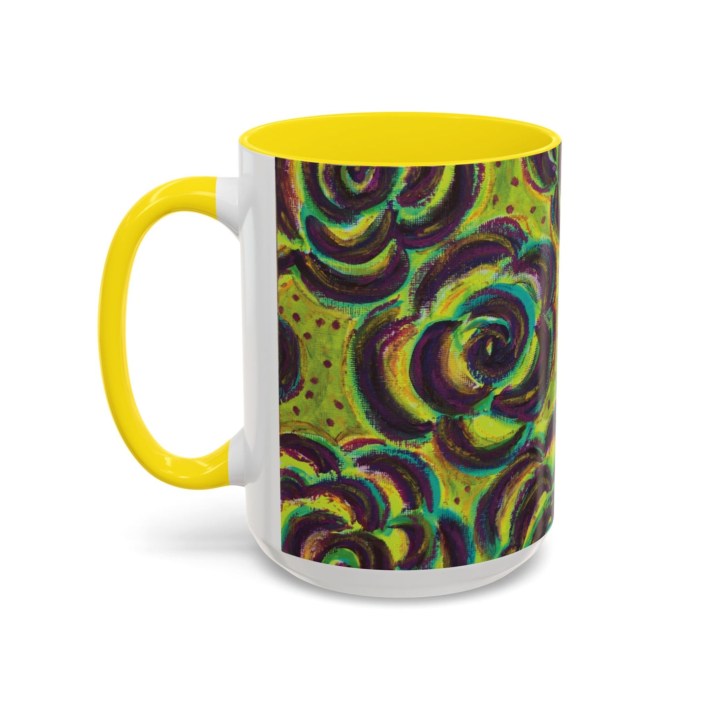 Art Accent Mug -  Peridot Roses