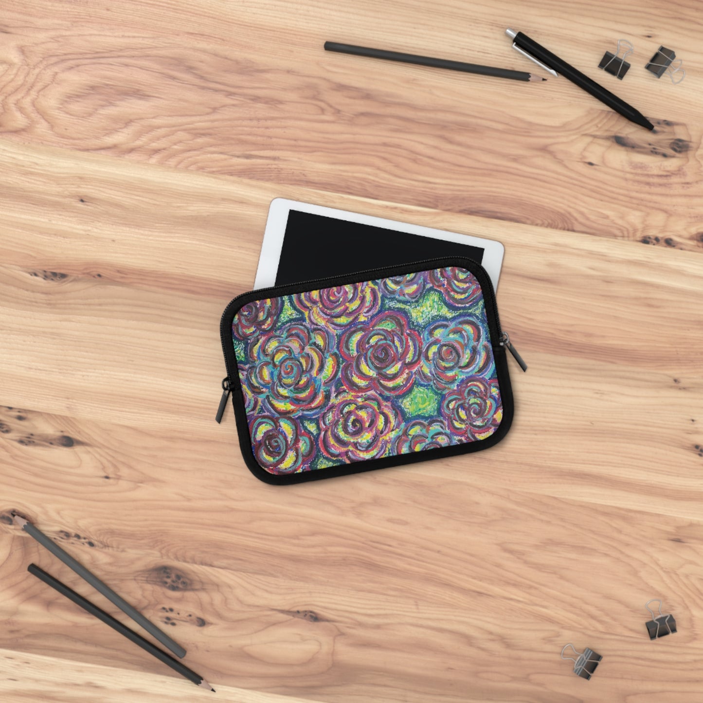 Art Laptop/Tablet Sleeve - Garden Roses