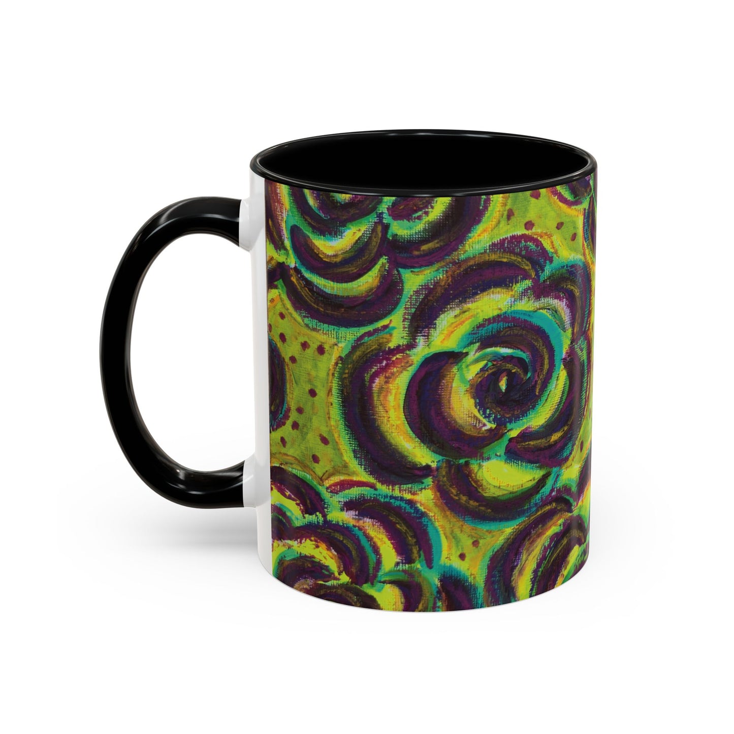 Art Accent Mug -  Peridot Roses