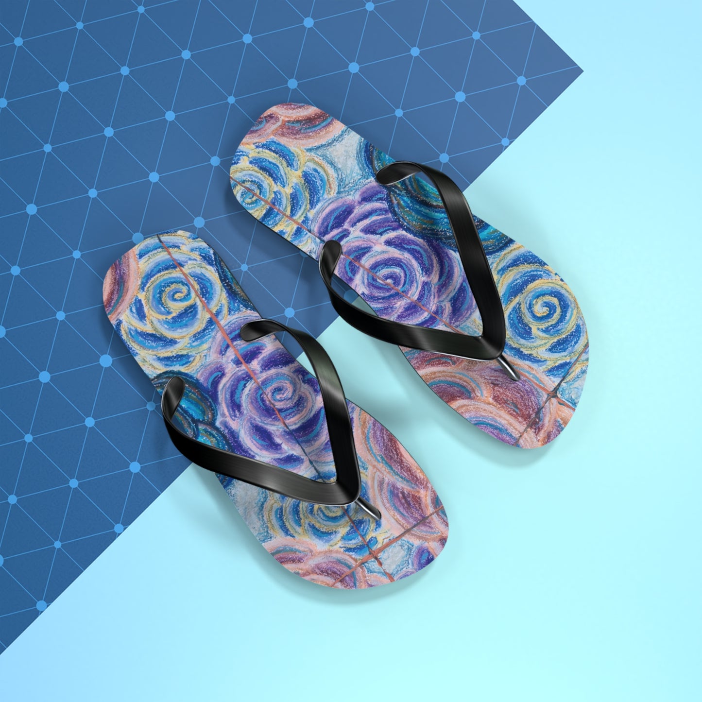 Art Flip Flops - Hometown Roses