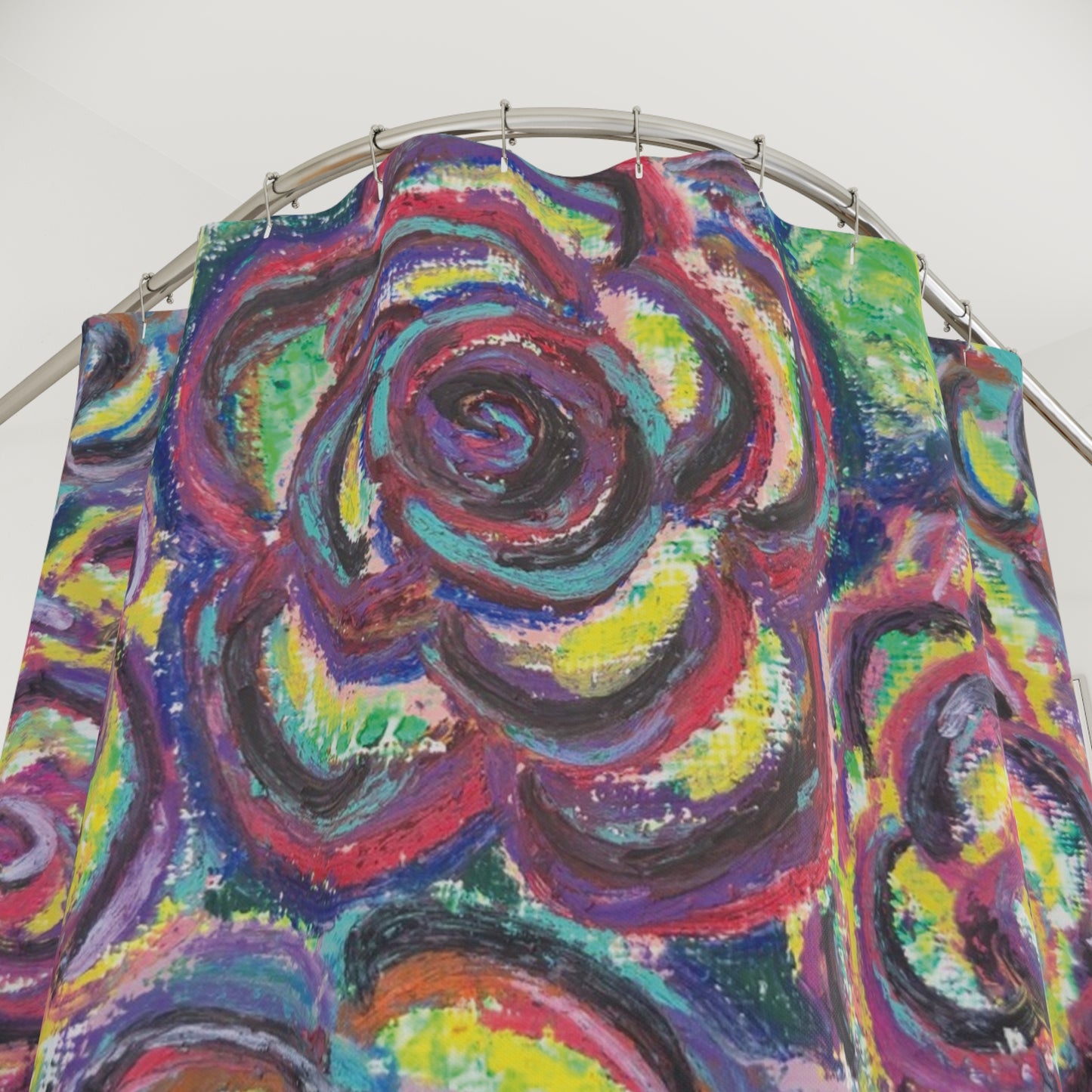 Art Shower Curtain - Garden Roses