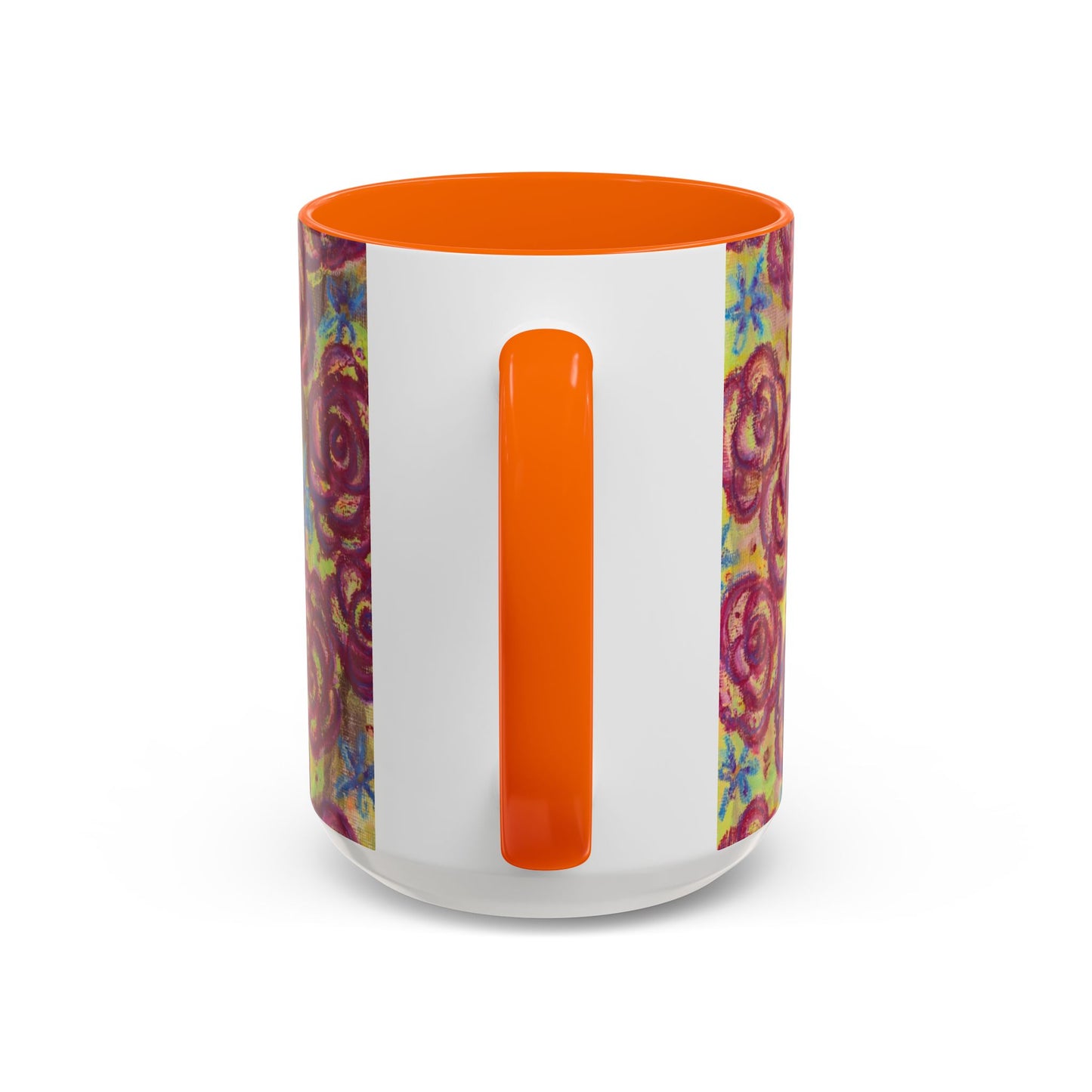 Art Accent Mug - Magenta Roses