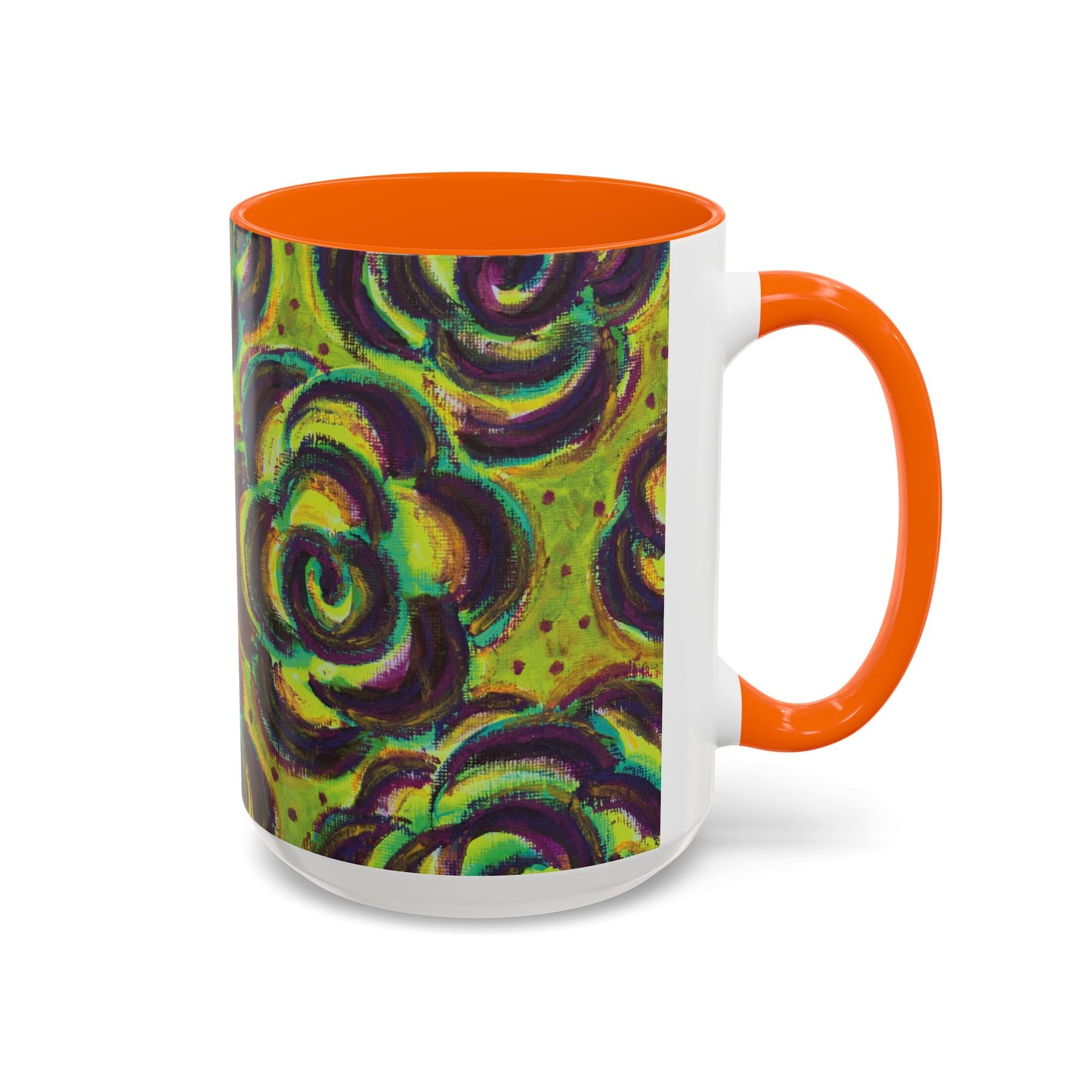 Art Accent Mug -  Peridot Roses