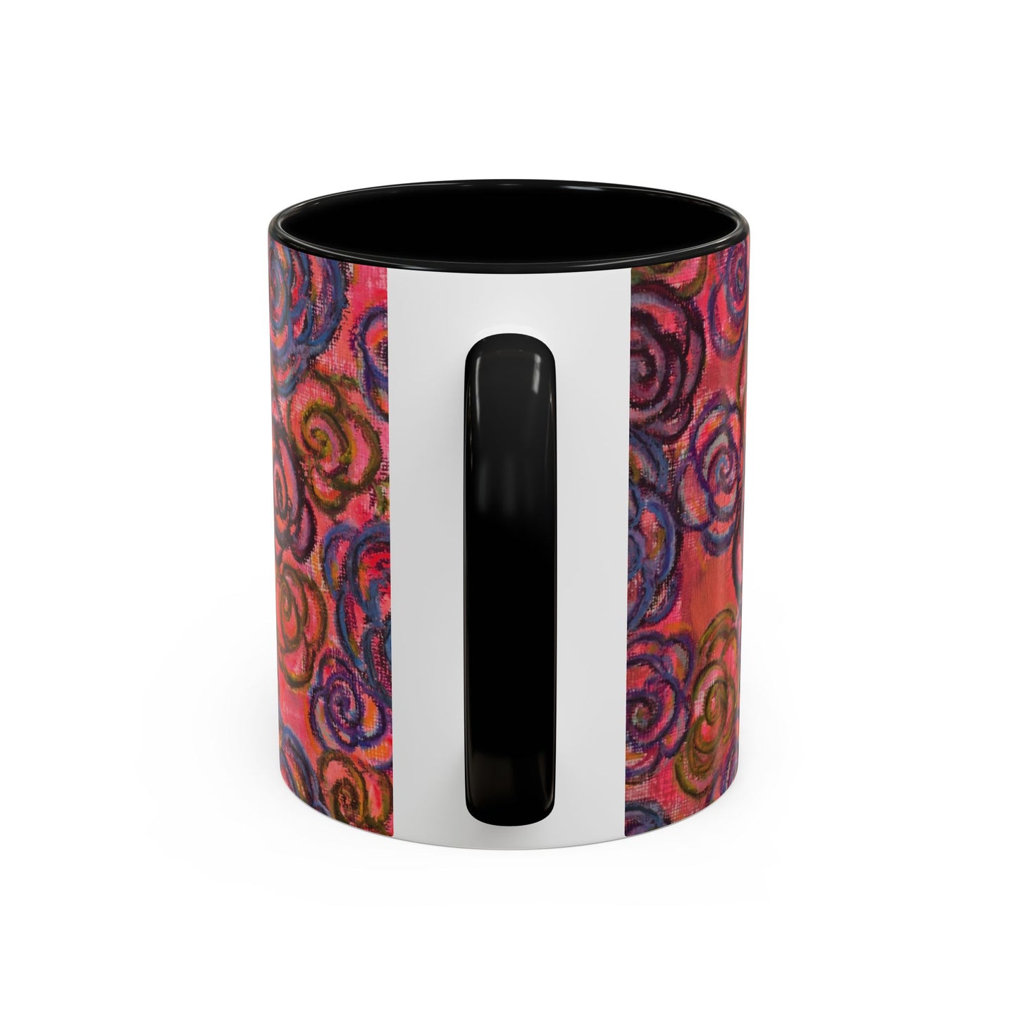 Art Accent Mug - Electric Pink Roses