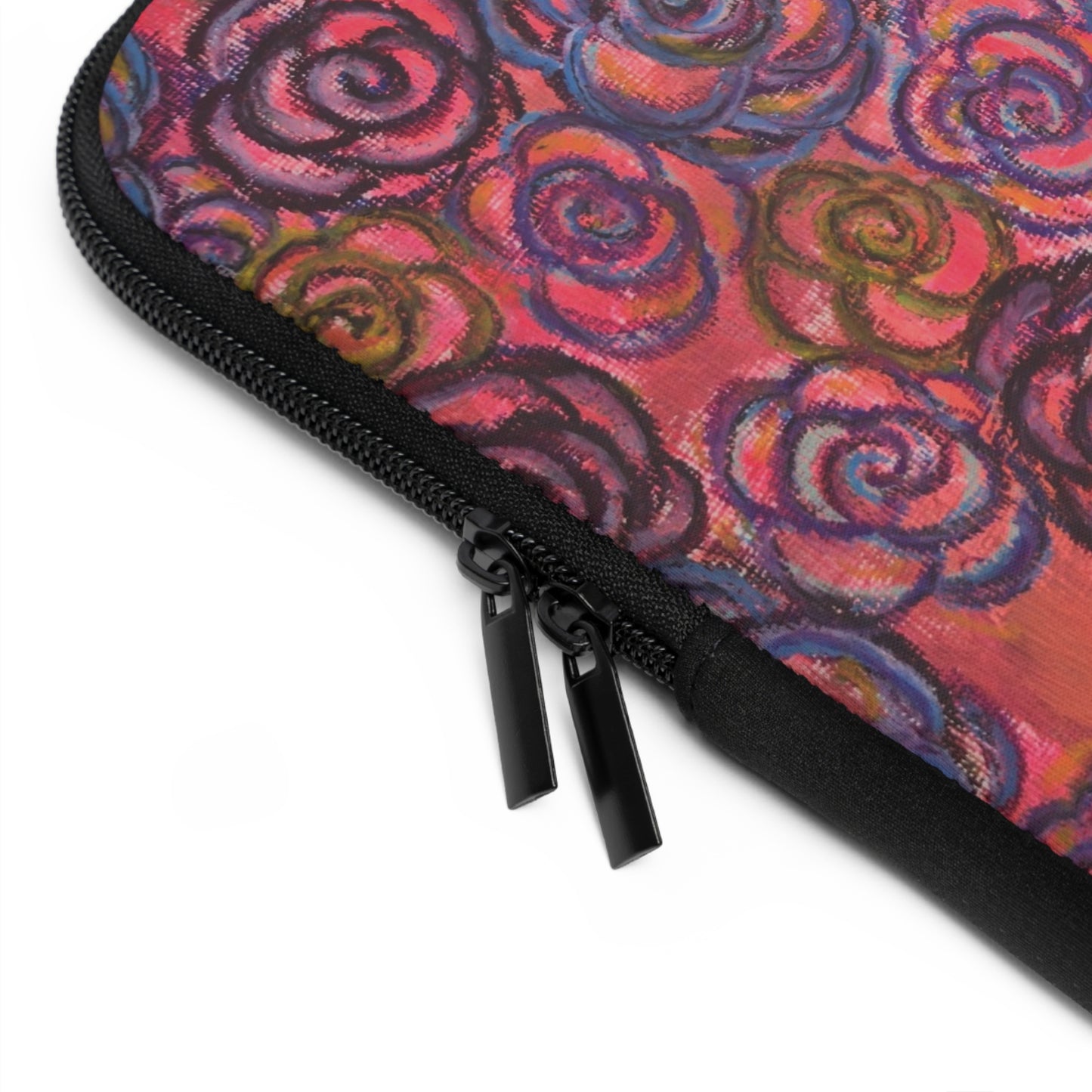 Art Laptop/Tablet Sleeve - Electric Pink Roses