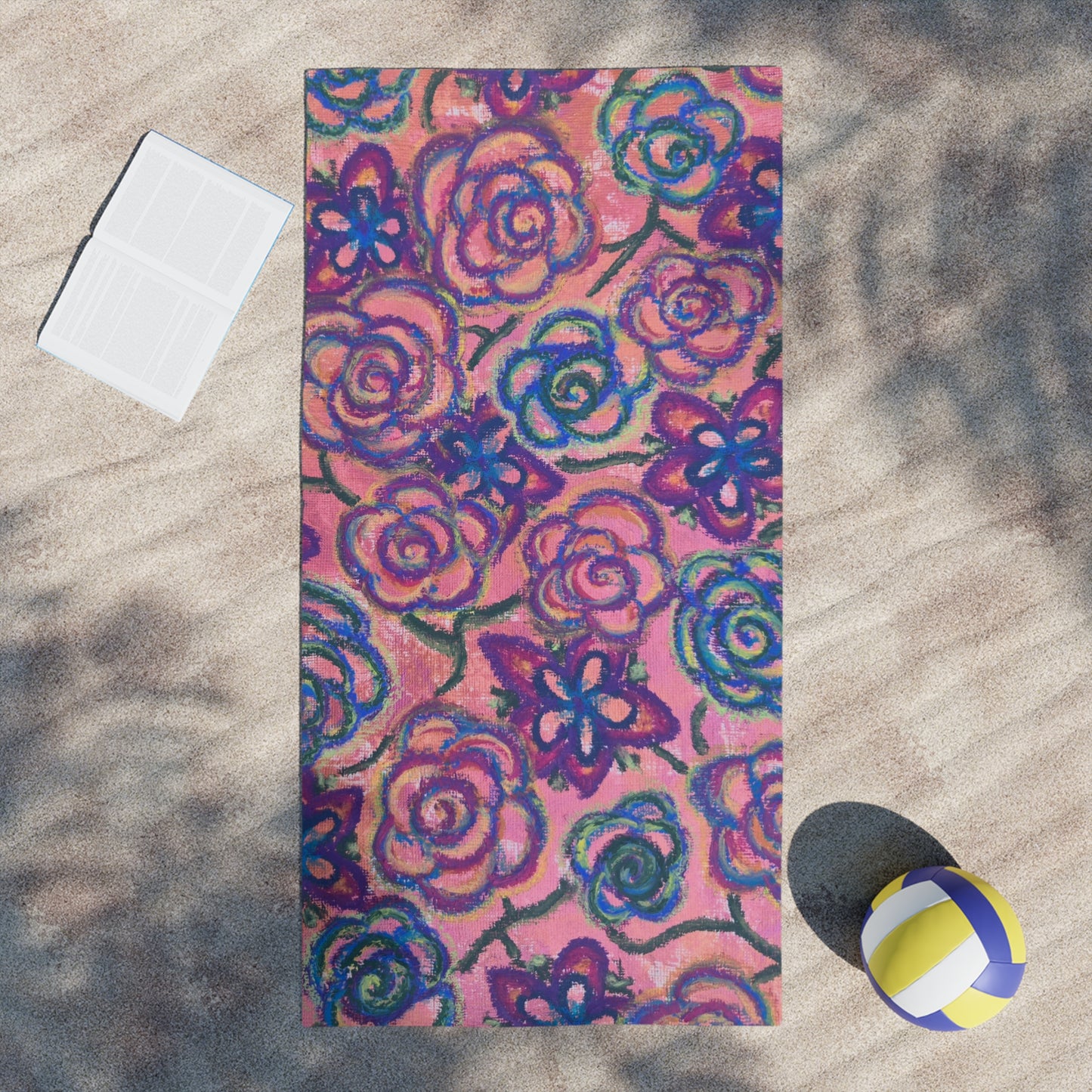 Art Beach Towel - Mystical Roses