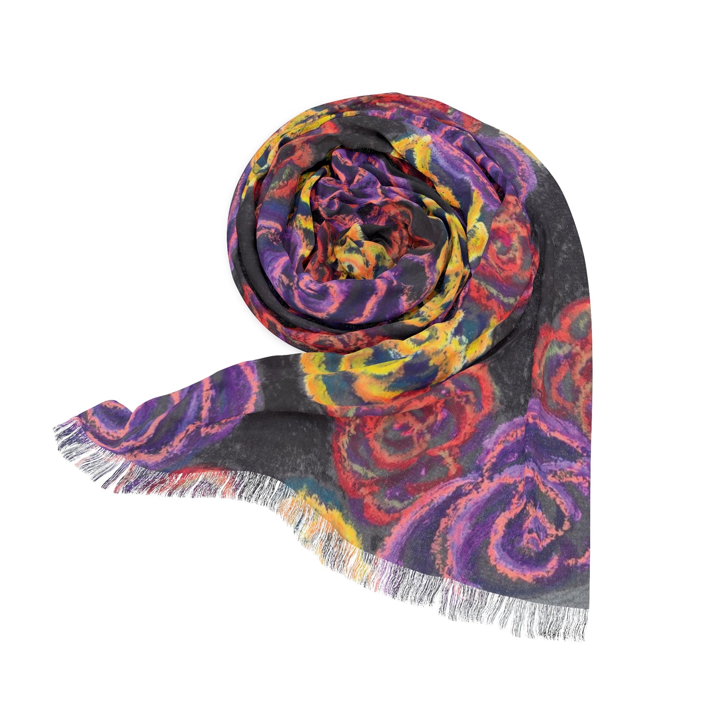 Art Scarf - Midnight Roses