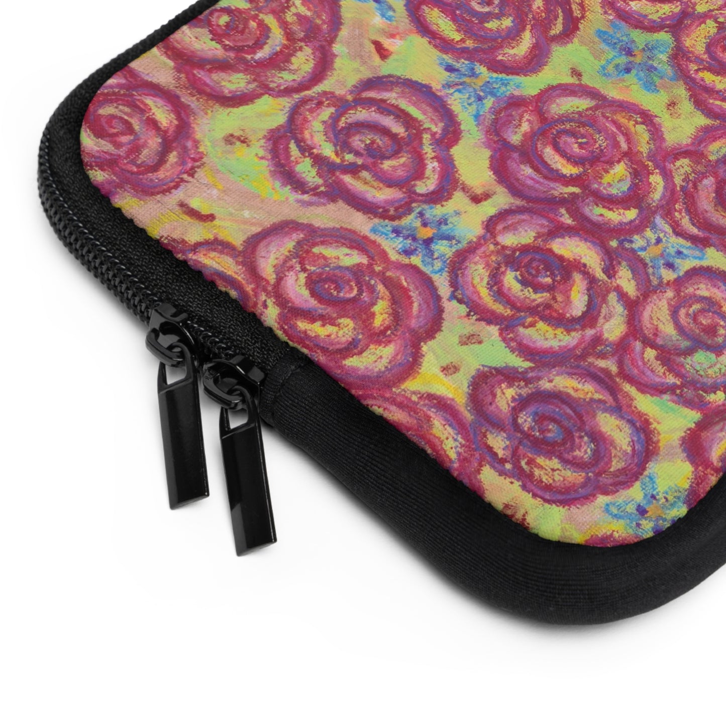 Art Laptop/Tablet Sleeve - Magenta Roses