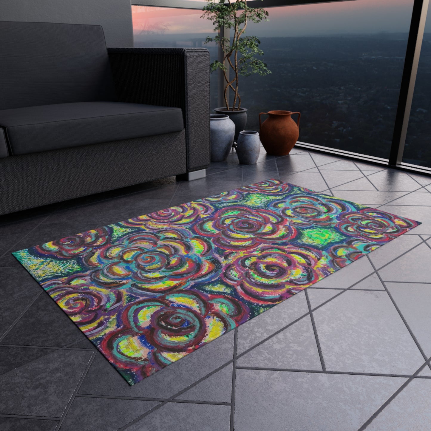 Art Rug - Garden Roses