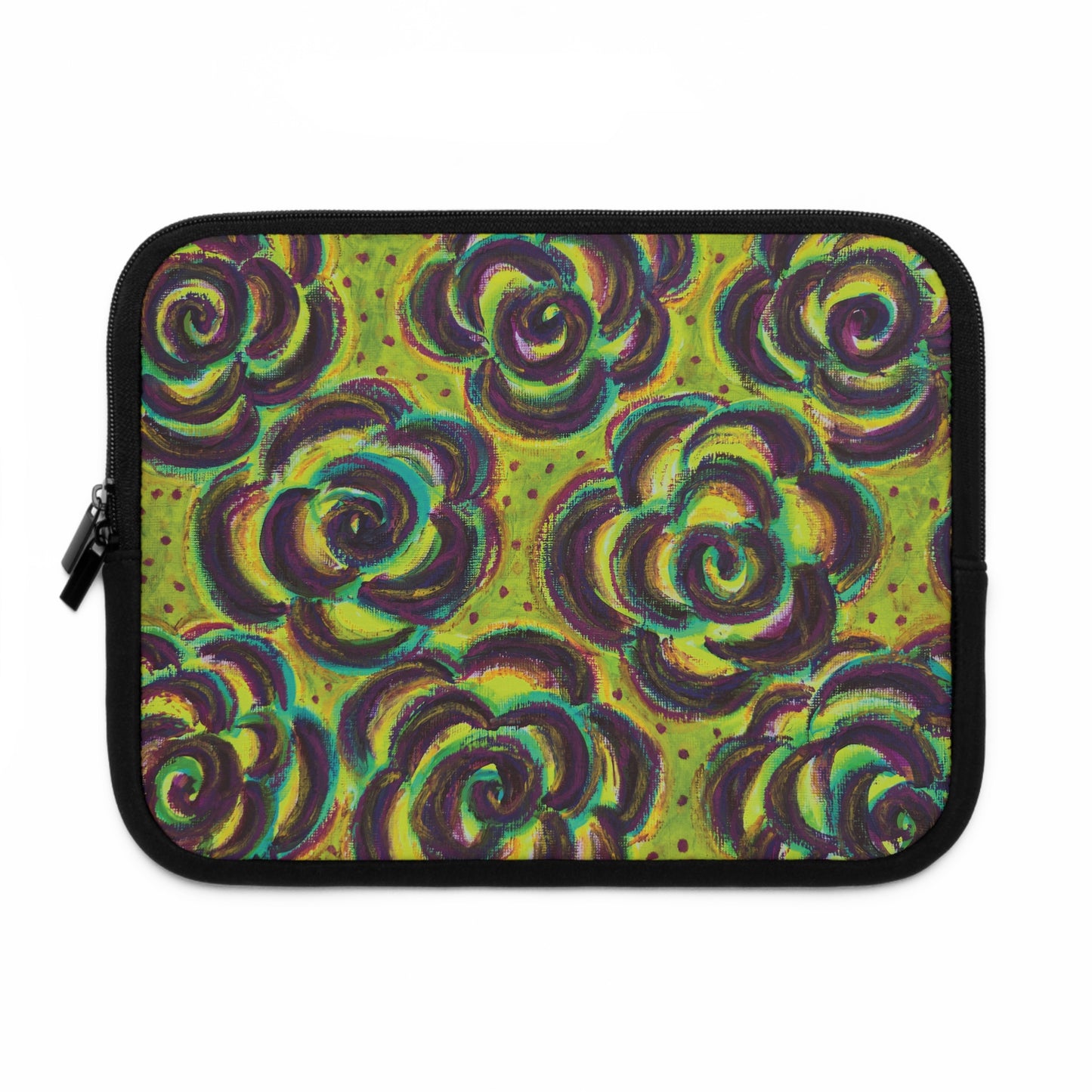 Art Laptop/Tablet Sleeve - Peridot Roses