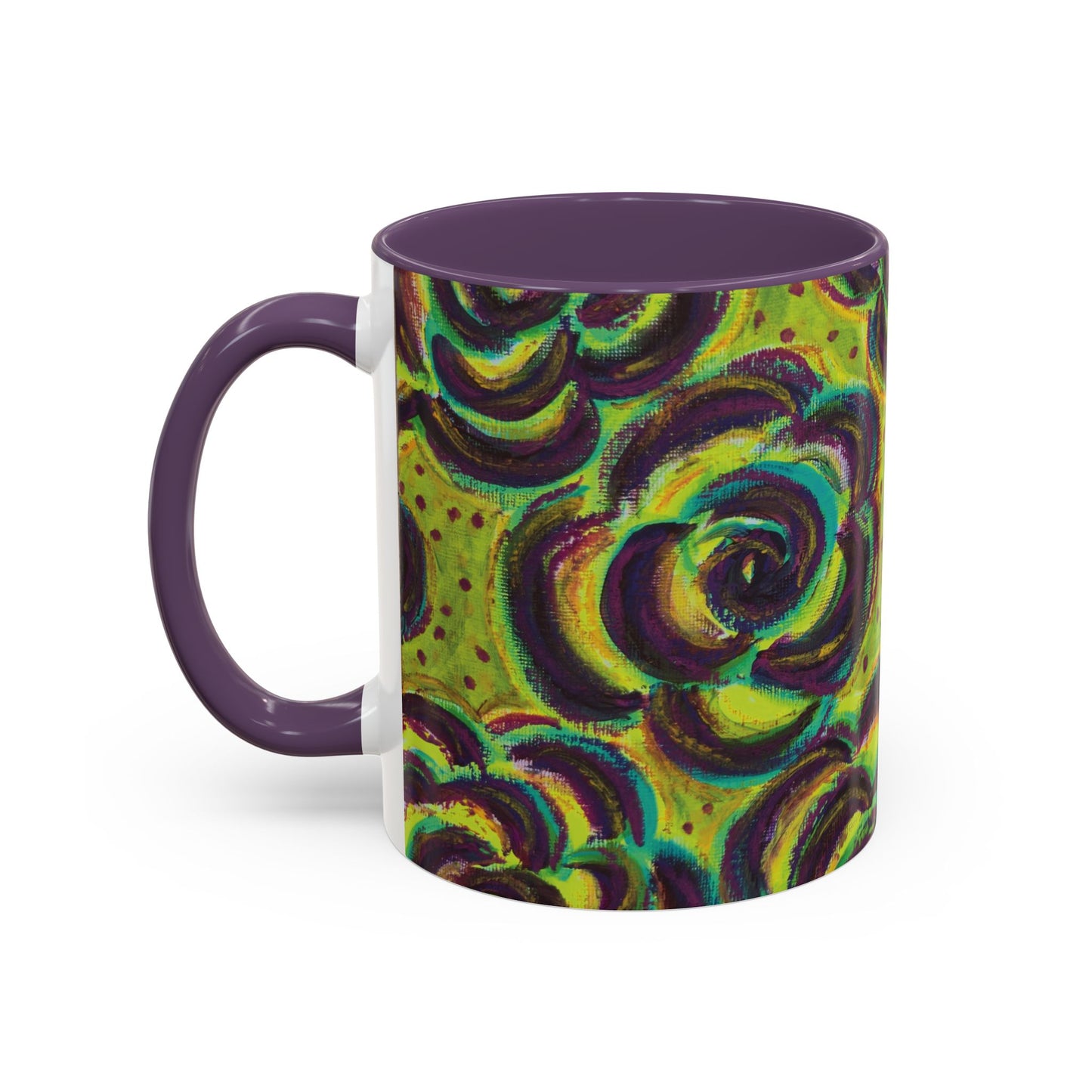 Art Accent Mug -  Peridot Roses