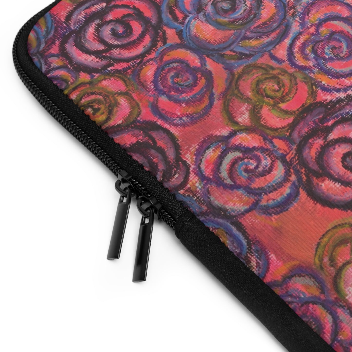 Art Laptop/Tablet Sleeve - Electric Pink Roses