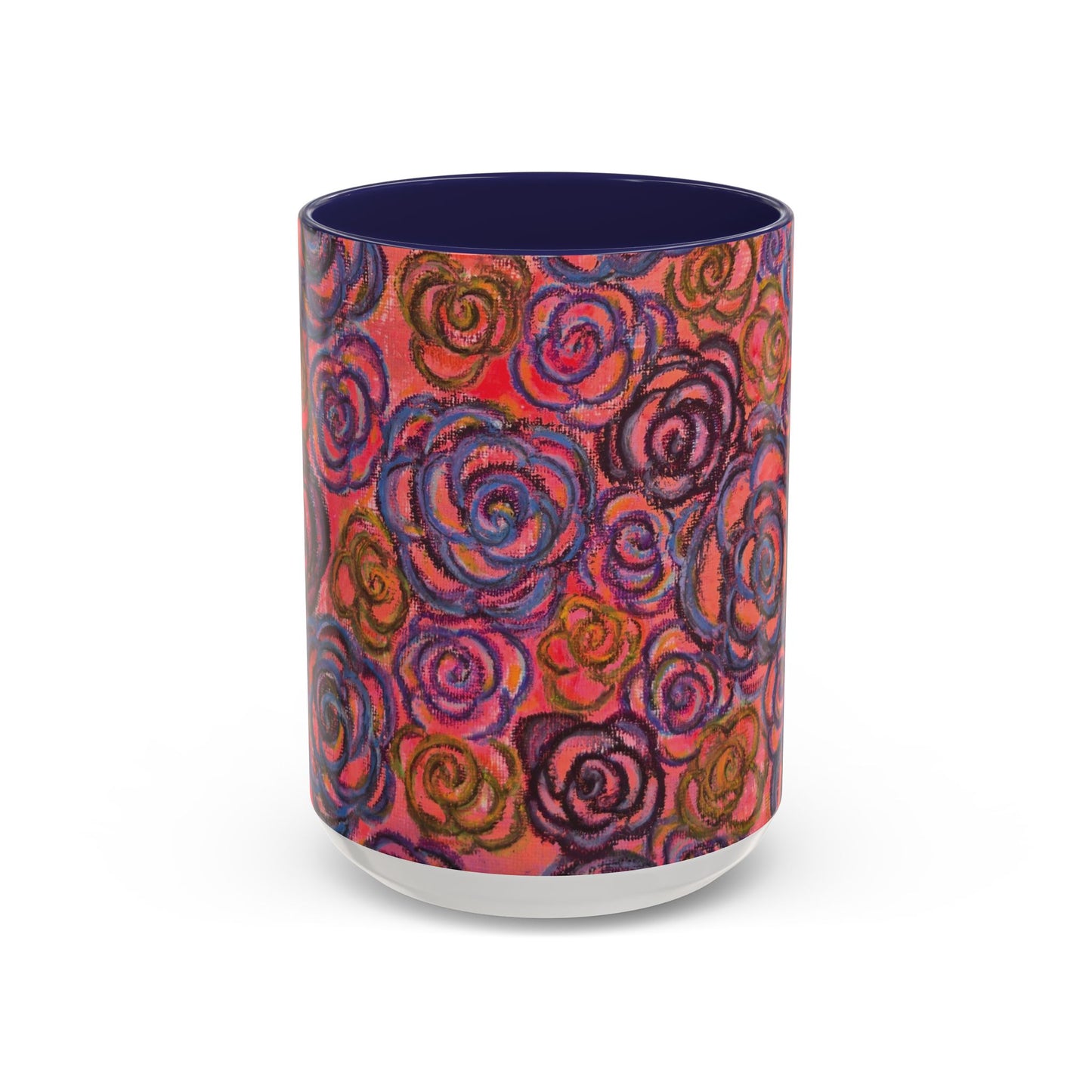 Art Accent Mug - Electric Pink Roses
