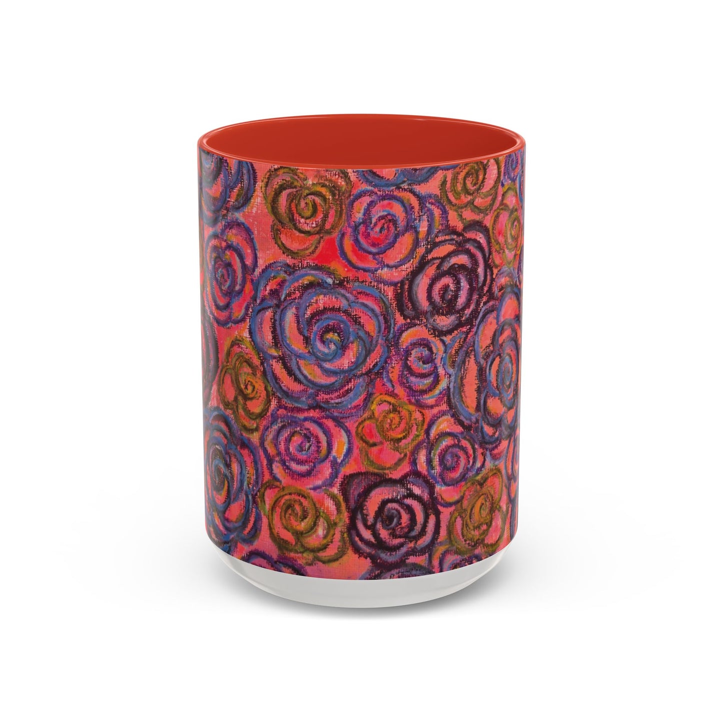 Art Accent Mug - Electric Pink Roses