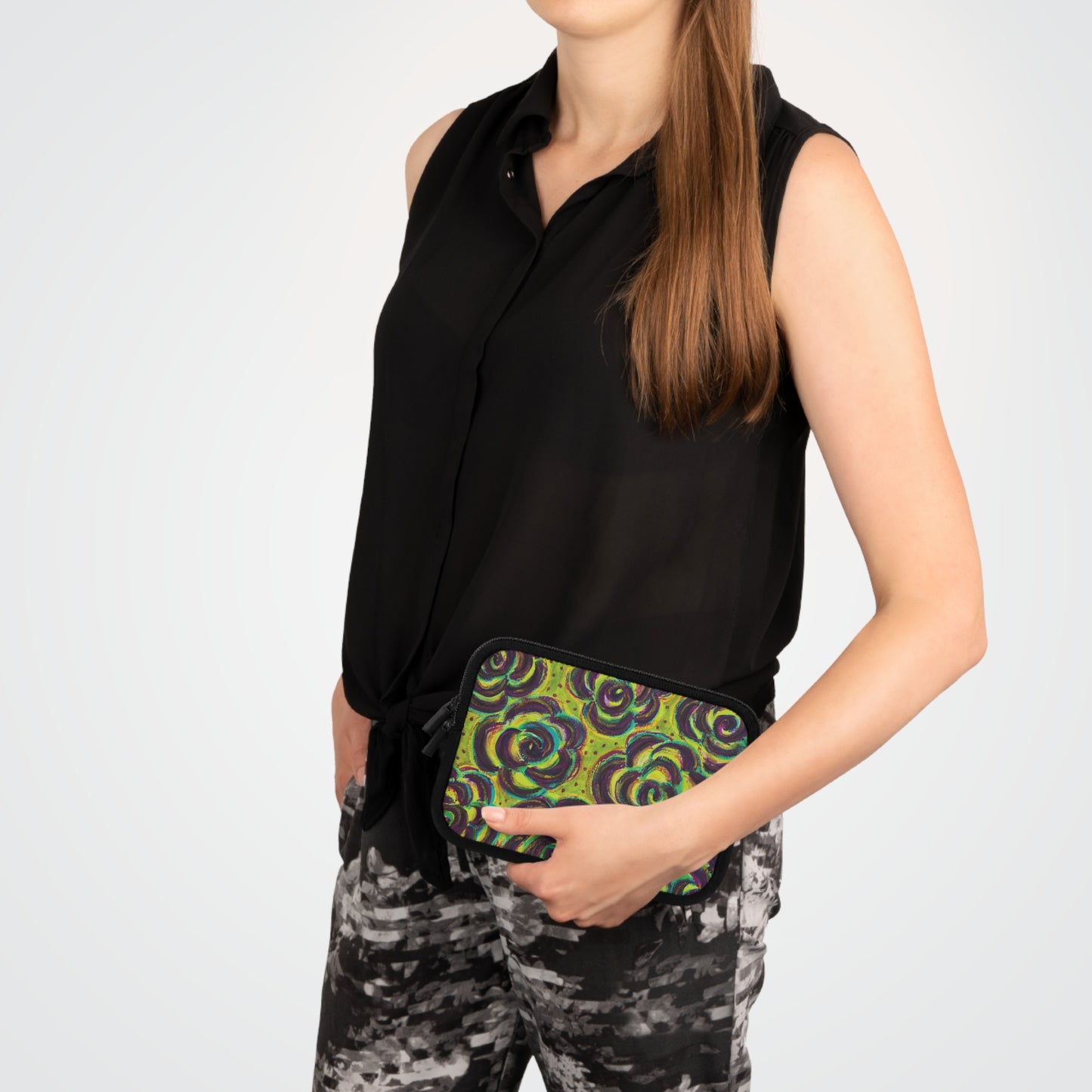 Art Laptop/Tablet Sleeve - Peridot Roses