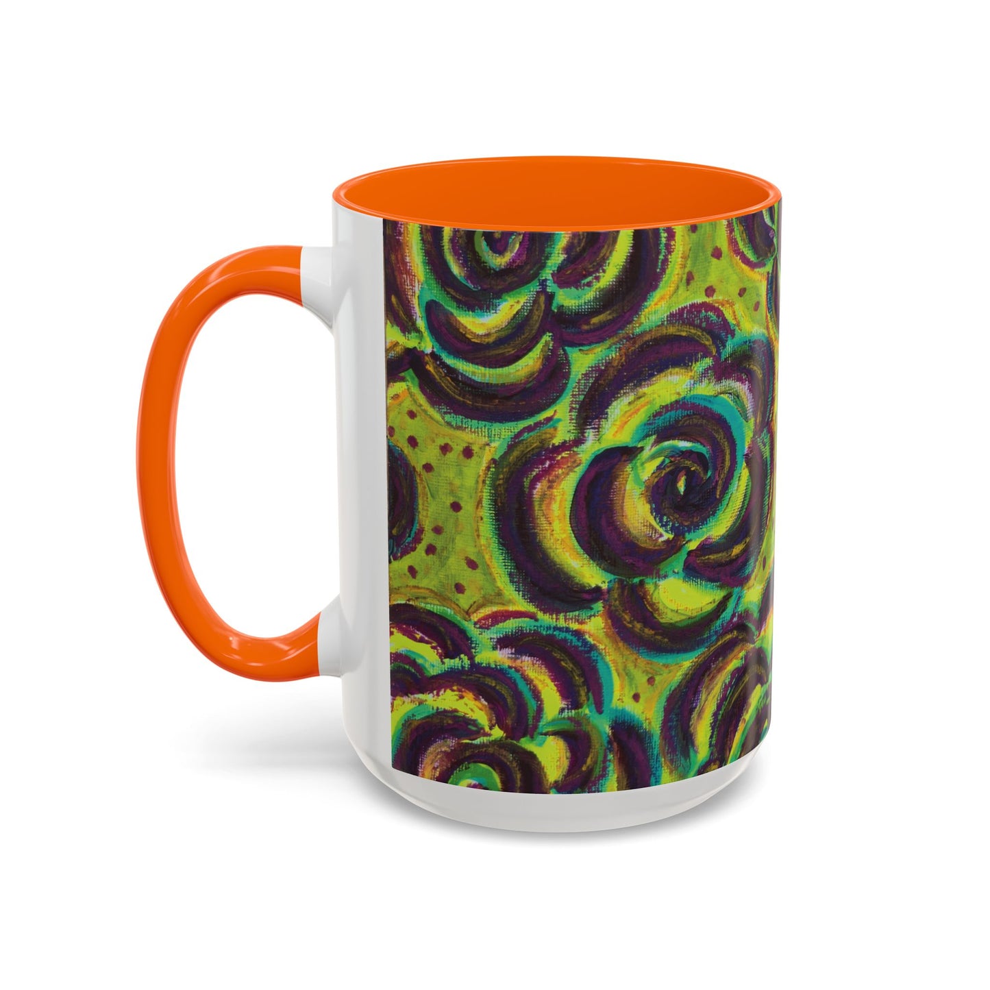 Art Accent Mug -  Peridot Roses
