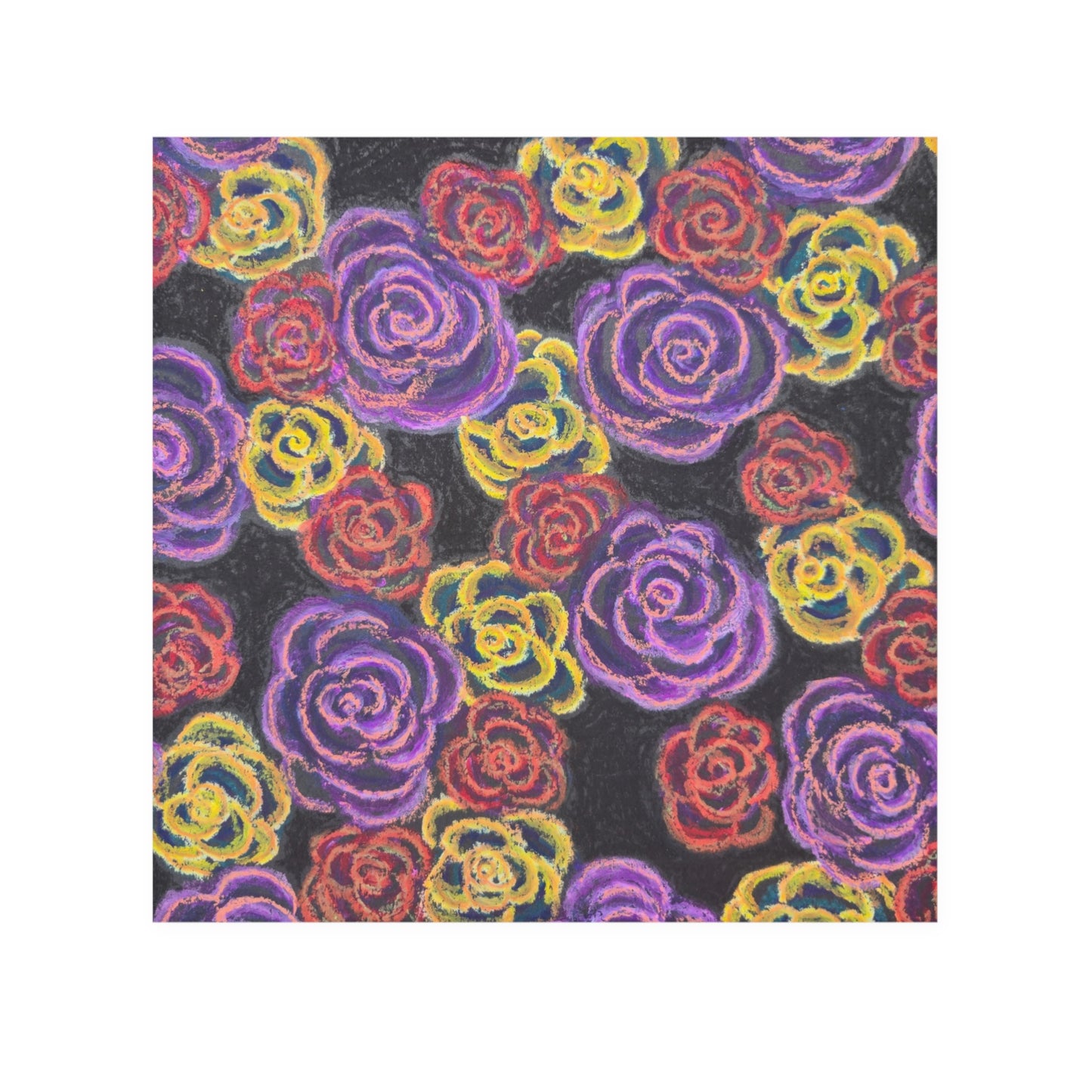 Art Face Towel - Midnight Roses
