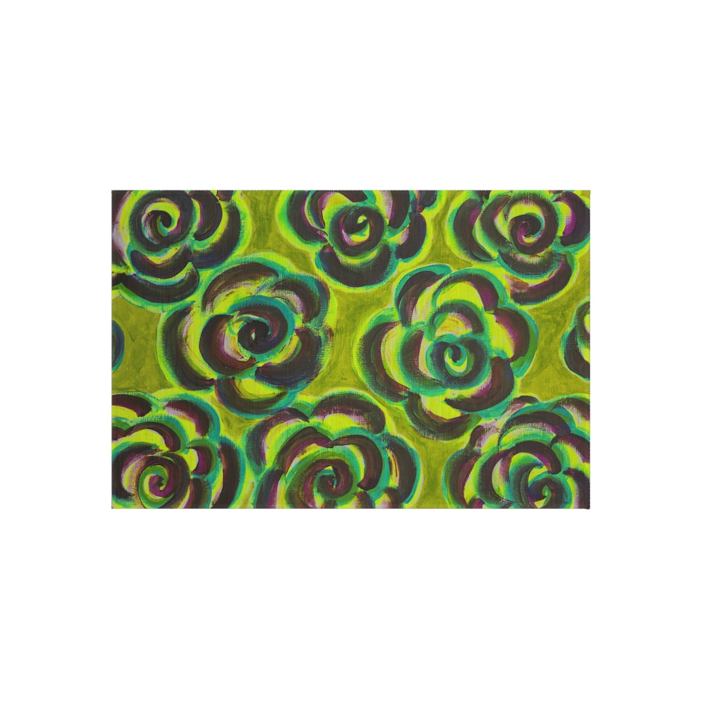 Art Rug - Peridot Roses