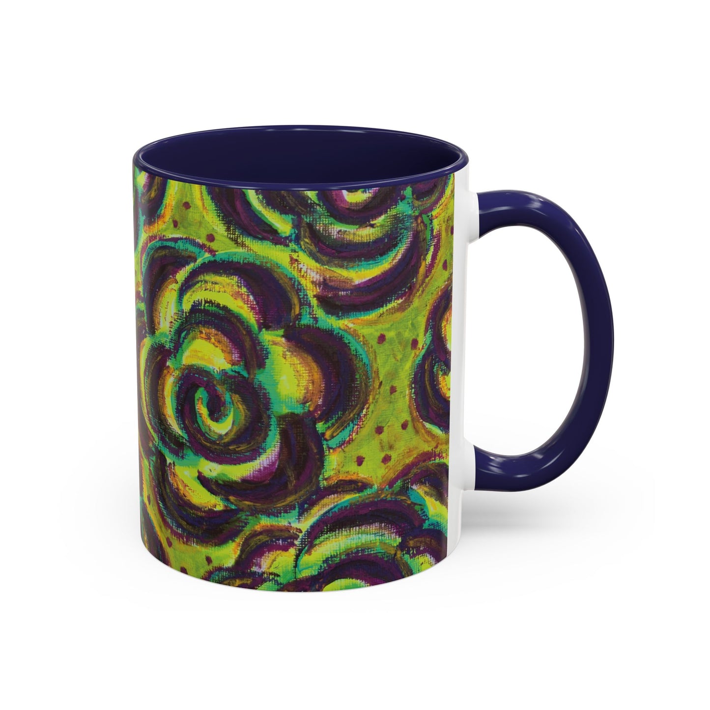 Art Accent Mug -  Peridot Roses