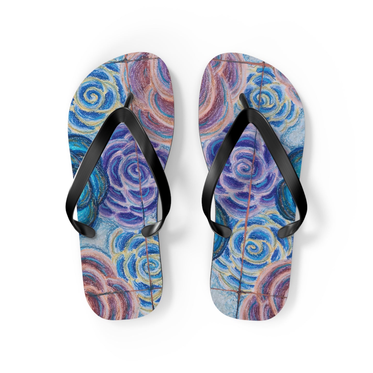 Art Flip Flops - Hometown Roses