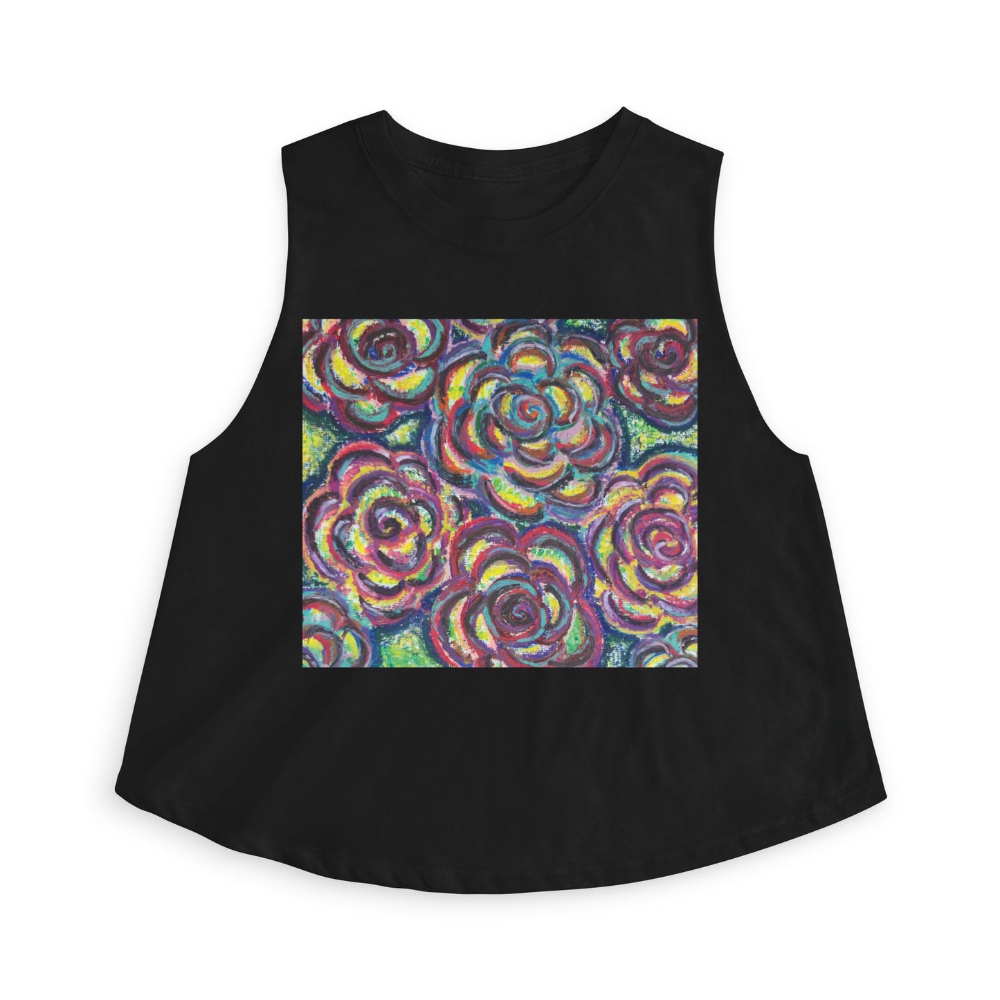 Art Women's Crop Top - Garden Roses