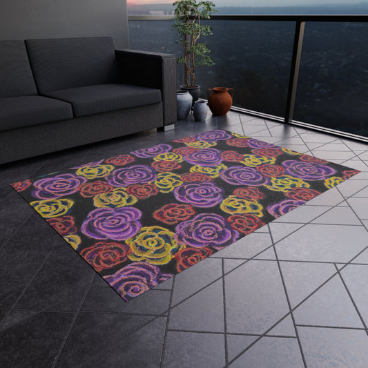 Art Rug - Midnight Roses