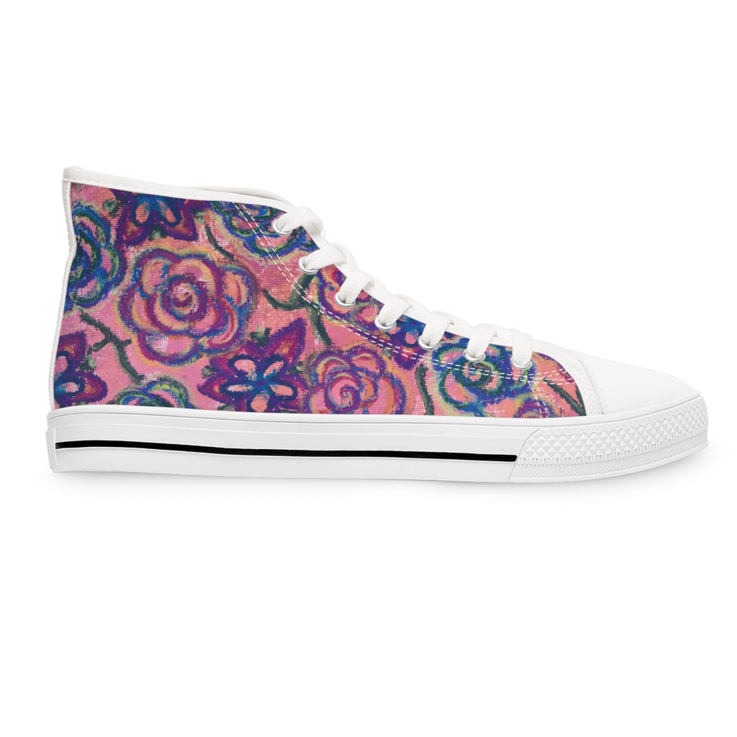 Art High Top Sneakers - Mystical Roses