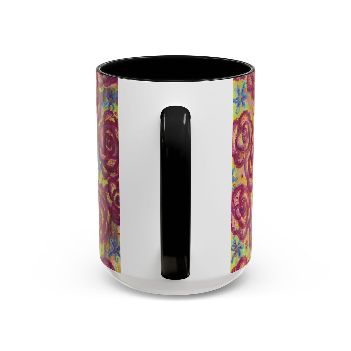 Art Accent Mug - Magenta Roses