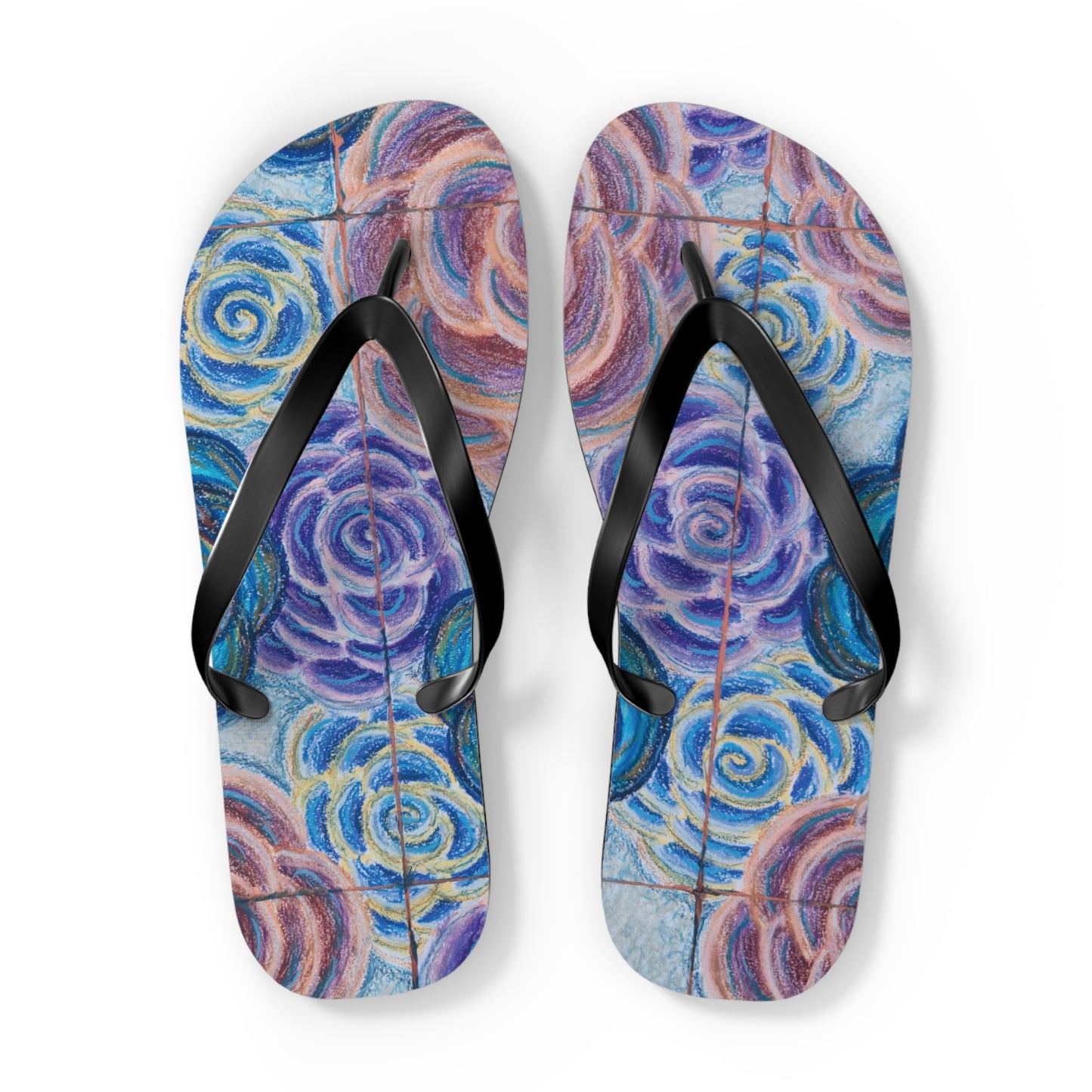 Art Flip Flops - Hometown Roses