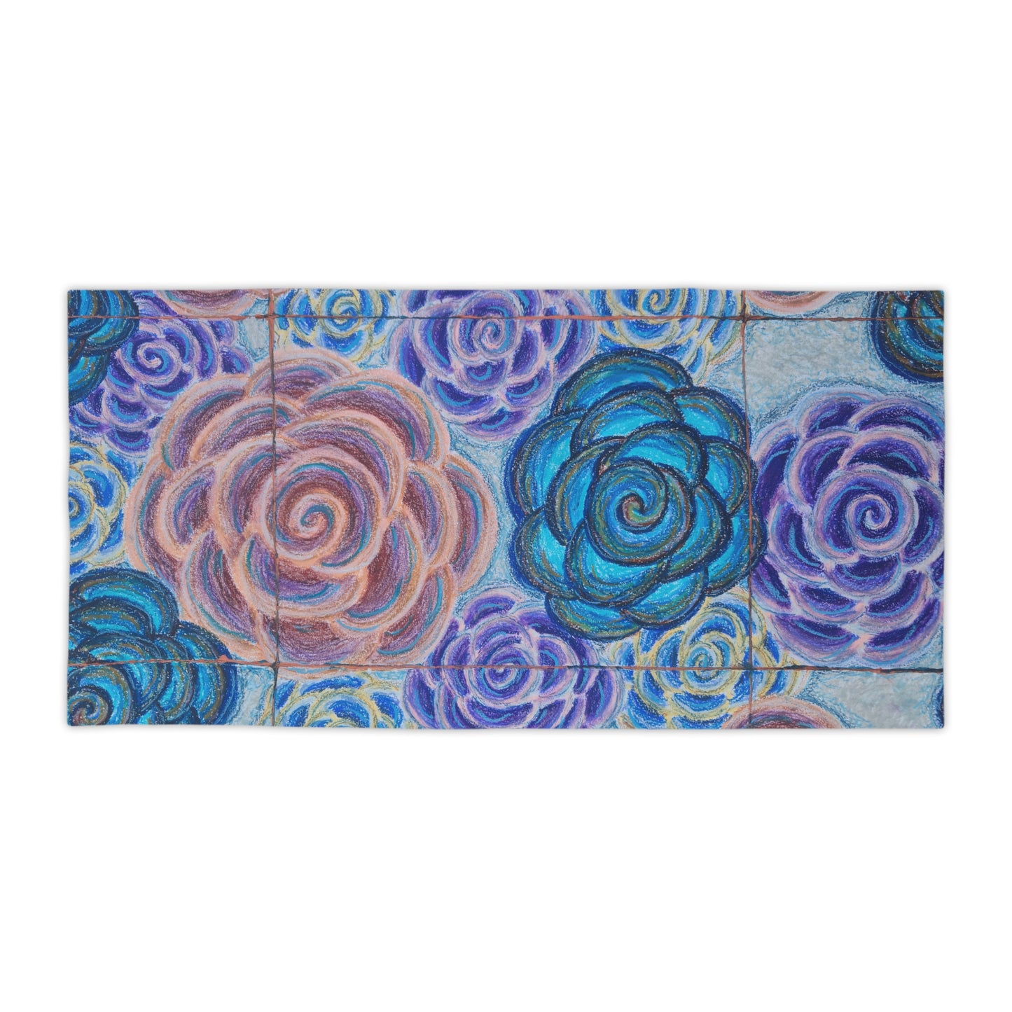 Art Beach Towel - Hometown Roses