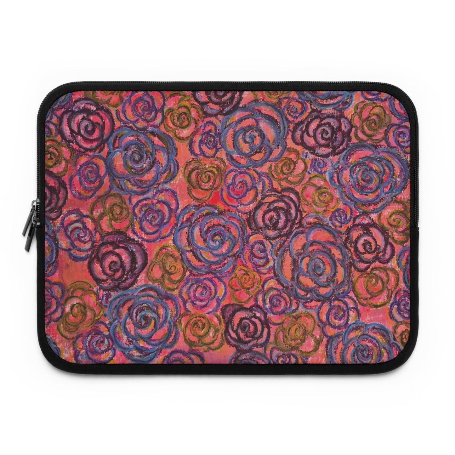 Art Laptop/Tablet Sleeve - Electric Pink Roses