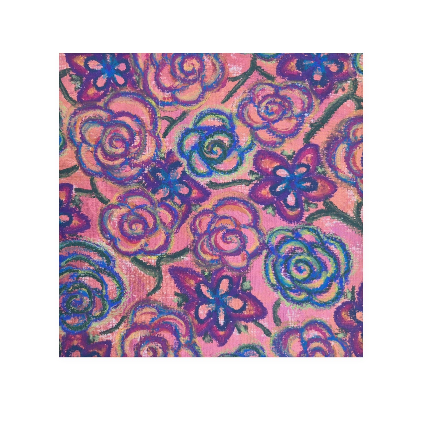 Art Face Towel - Mystical Roses