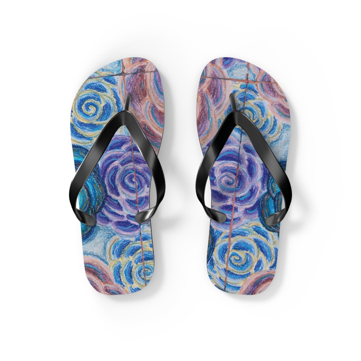 Art Flip Flops - Hometown Roses