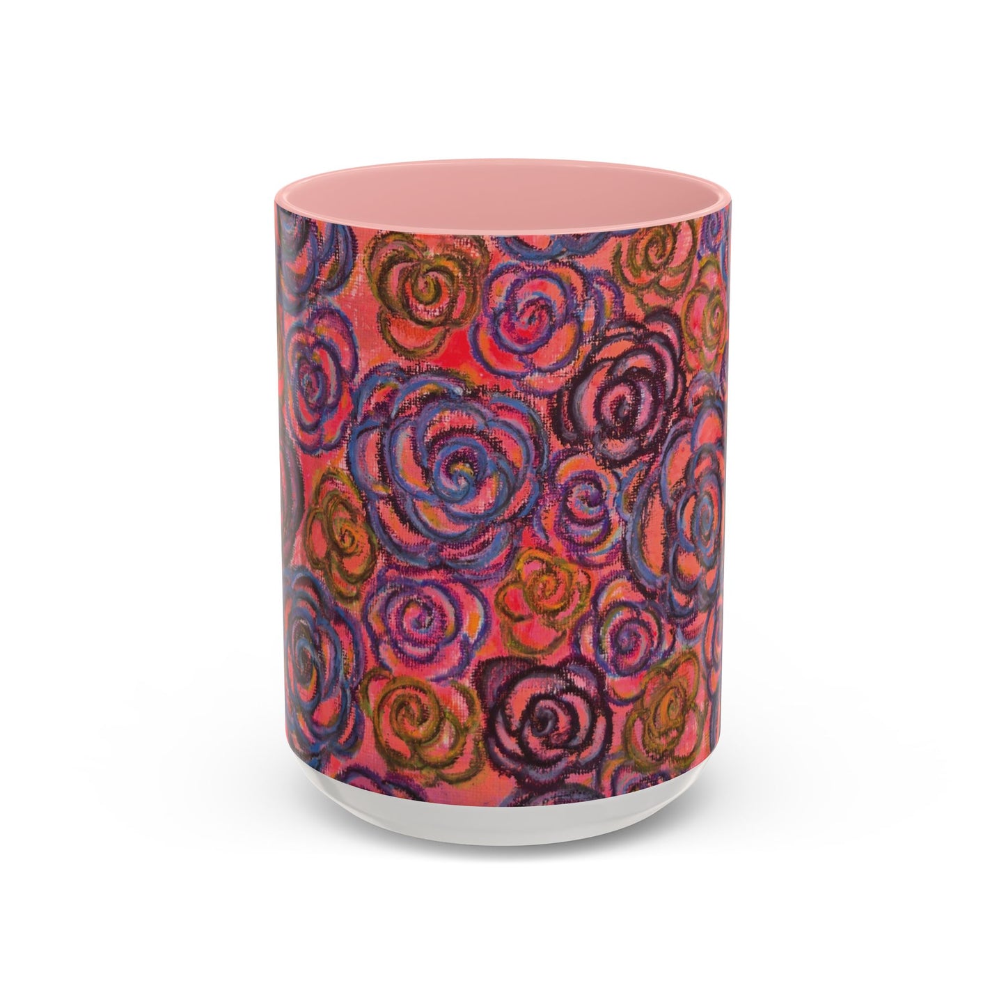 Art Accent Mug - Electric Pink Roses