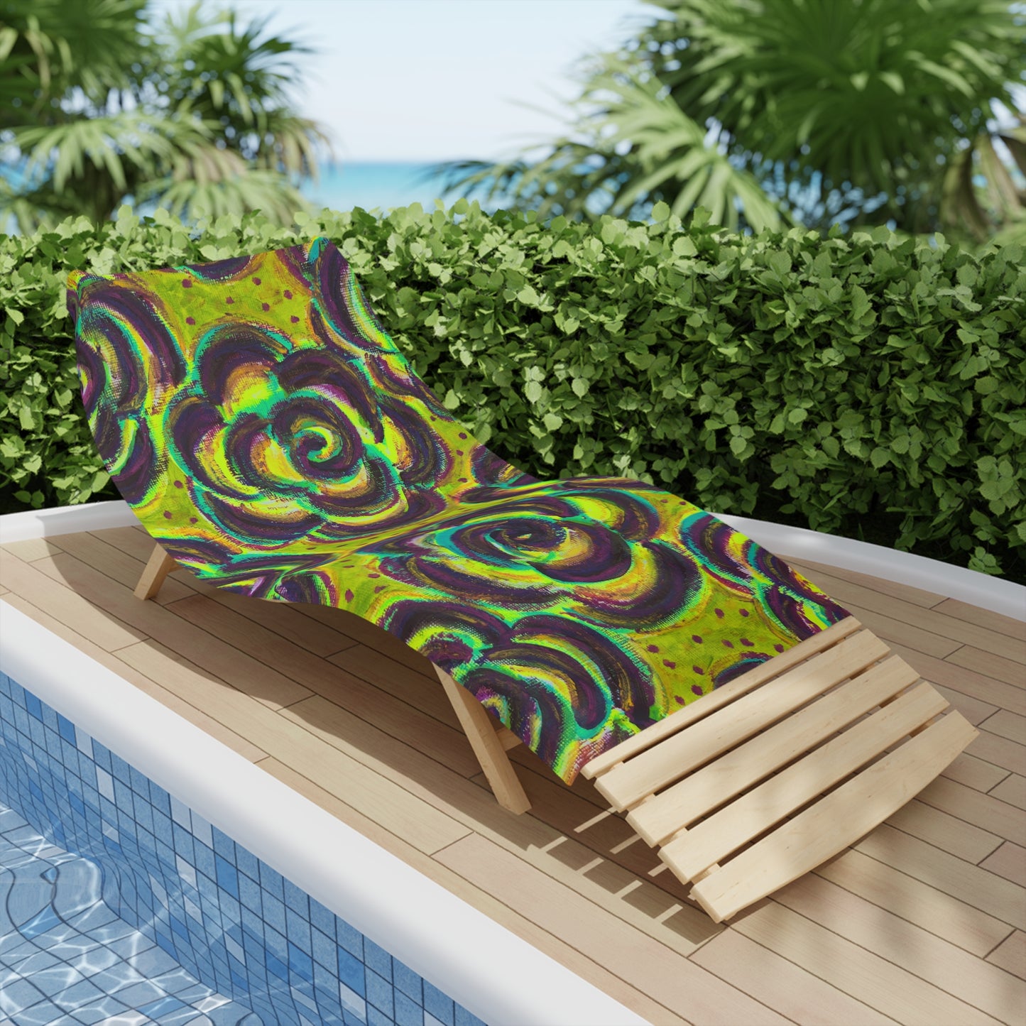 Art Beach Towel - Peridot Roses