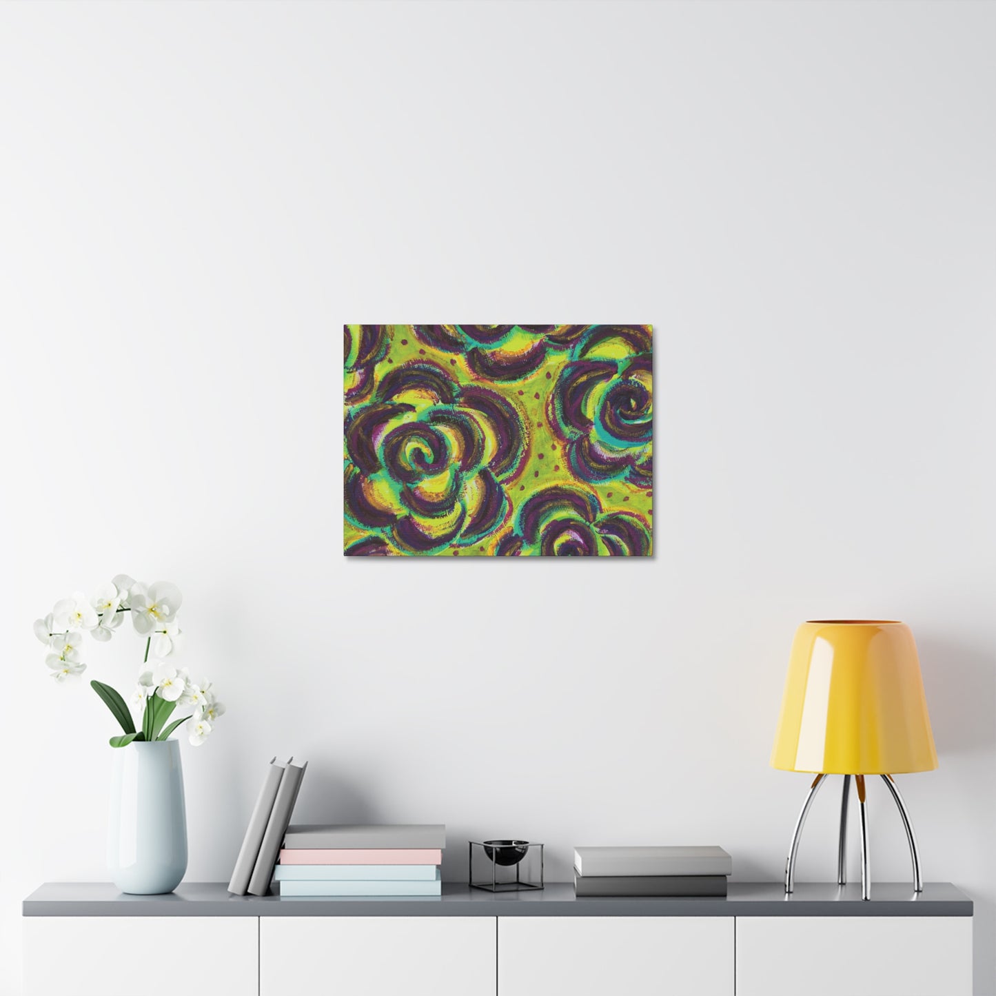 Art Canvas - Peridot Roses