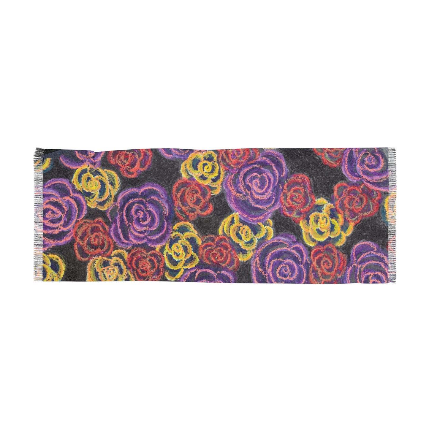 Art Scarf - Midnight Roses